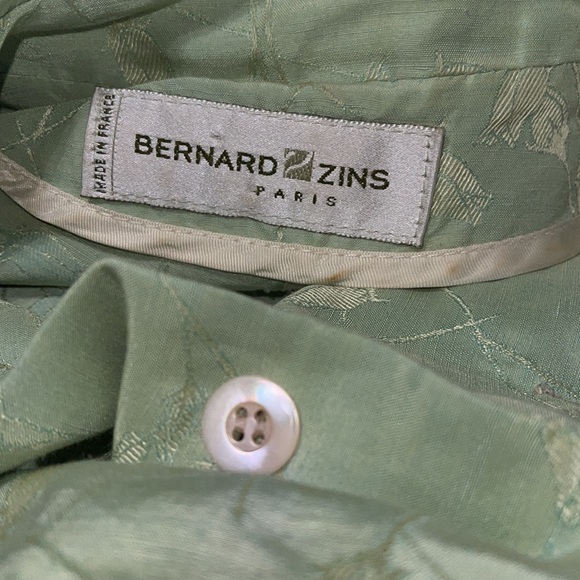 Bernard Zins Silk Linen Jacket Top 6 - Picture 10 of 12